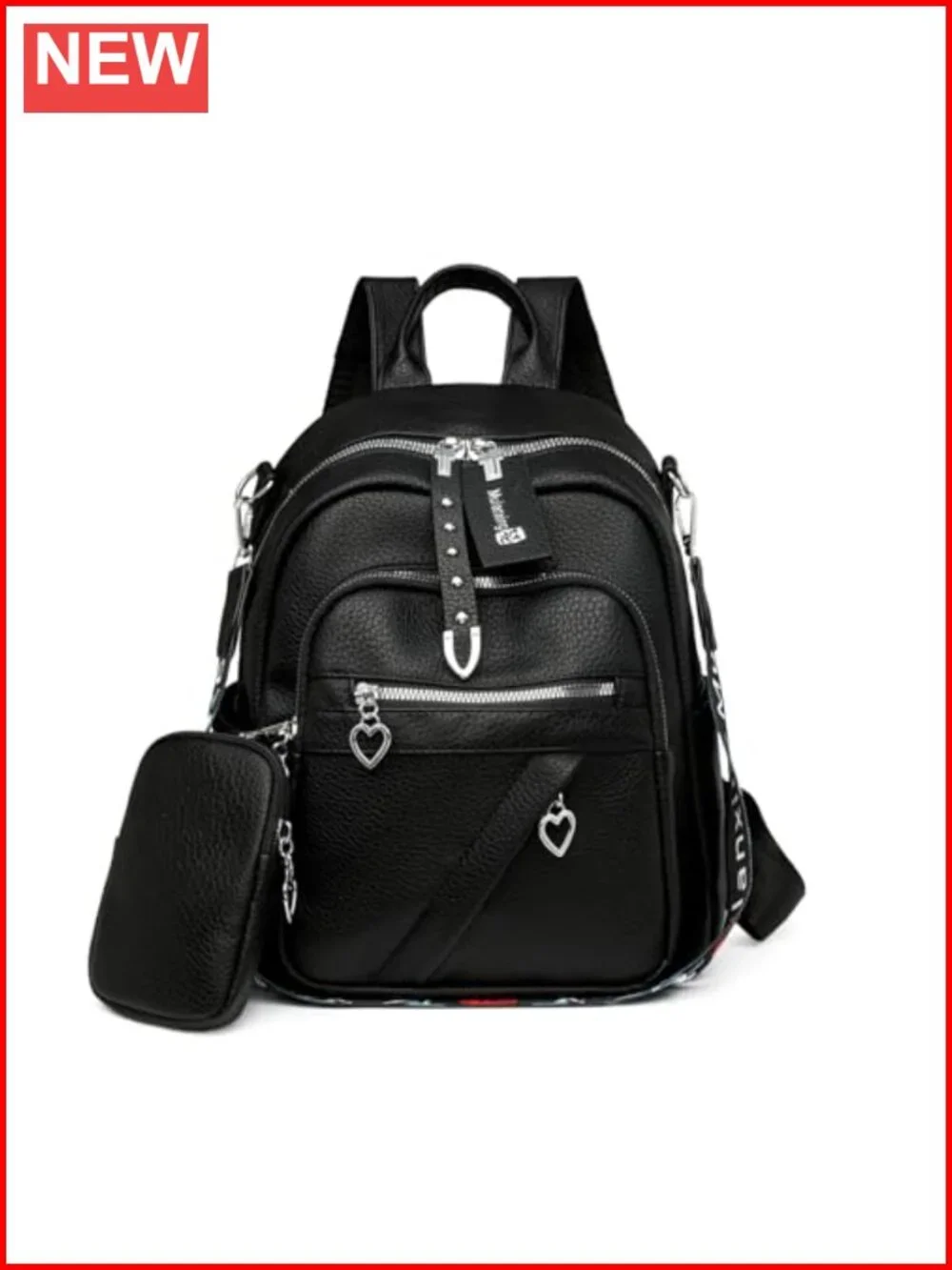 Women's 3-Way Convertible Vegan Leather Backpack Purse